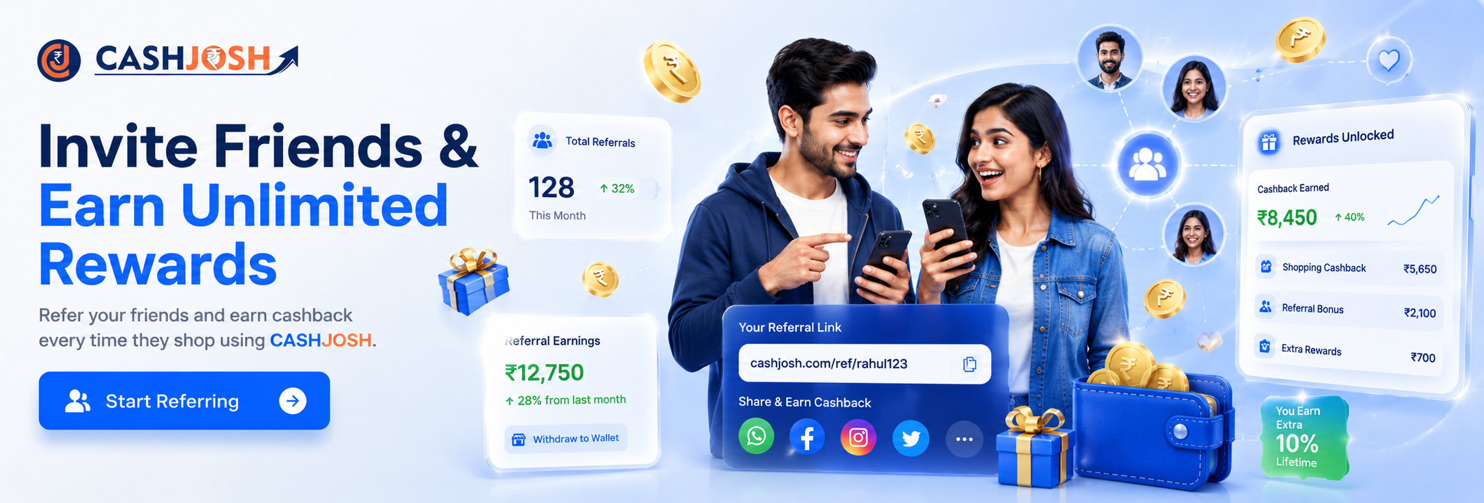 Invite Friends & Earn Unlimited Rewards